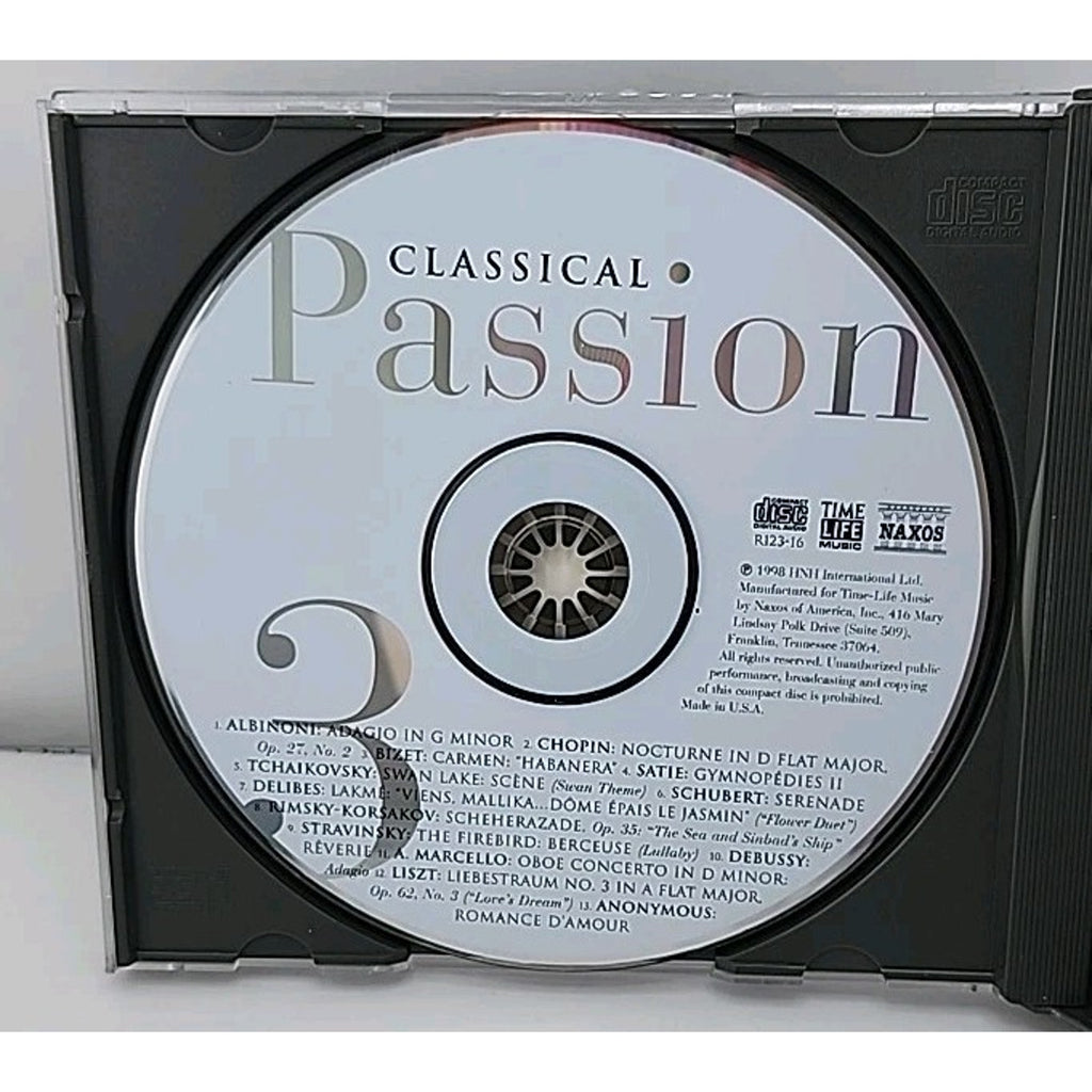 Classical Passion 3-CD Set Time-Life R123-16 Naxos 32 Tracks
