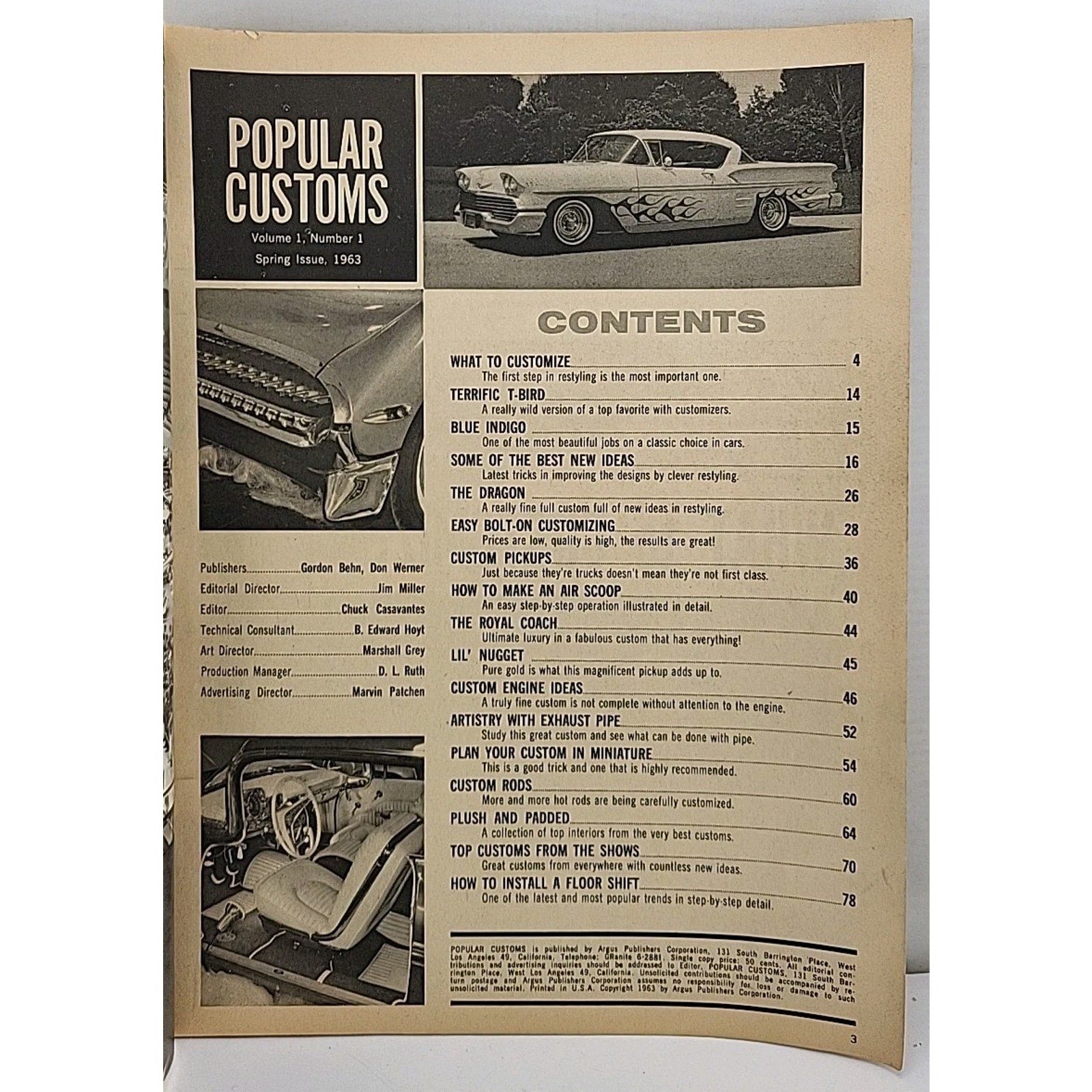 Popular Customs Magazine Spring 1963 Issue