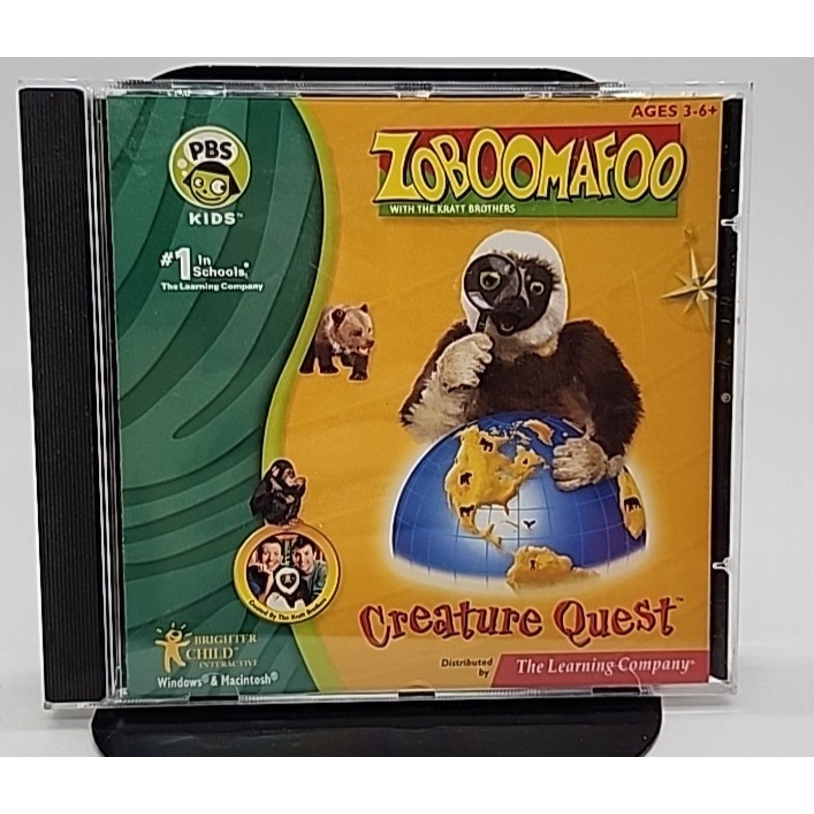 Zoboomafoo Kratt Brothers Creature Quest Game PC Windows Vista XP Me 98