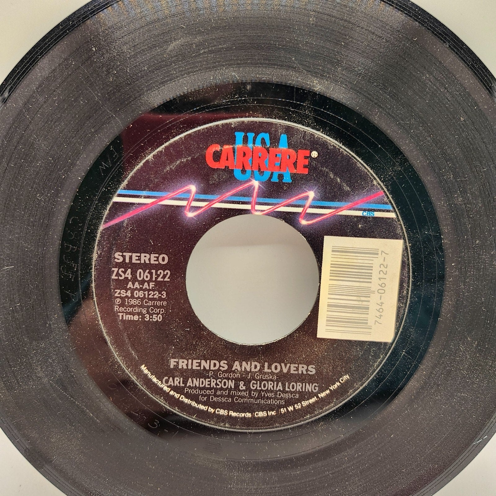 Friends and Lovers / You Always Knew by Gloria Loring (Record) - ZS4 06122