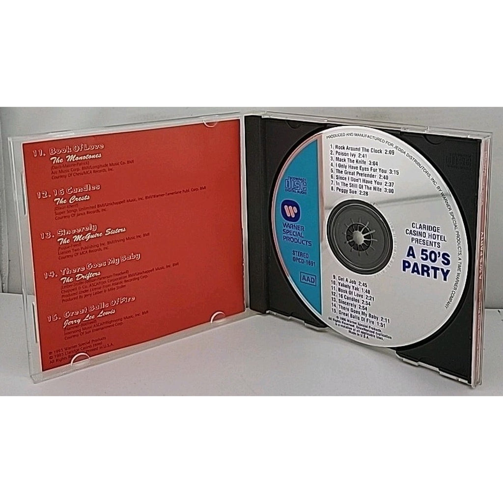 Claridge Casino Hotel Presents A 50's Party CD