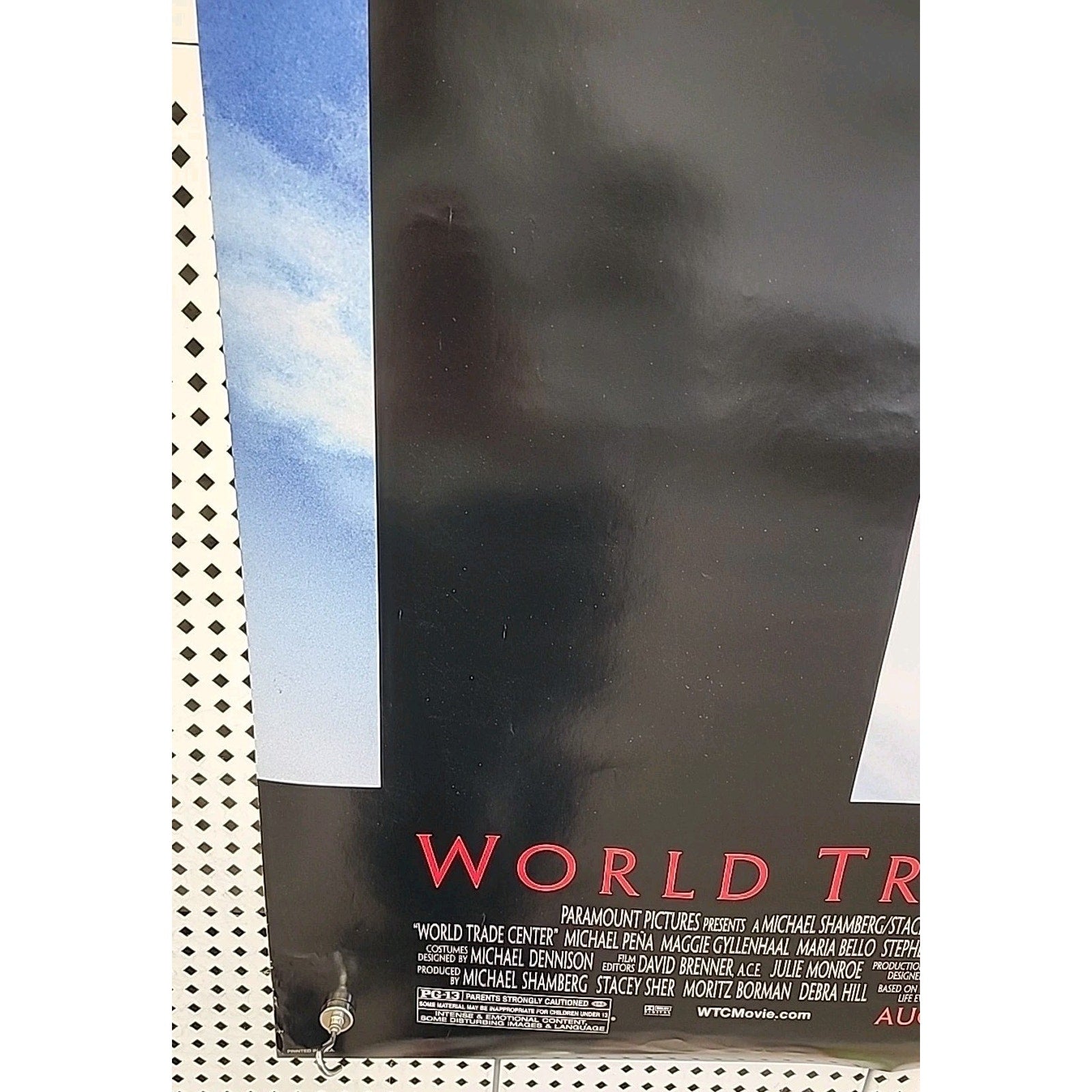 World Trade Center Original Movie Poster DS 27x40 Nicolas Cage, Double Sided.