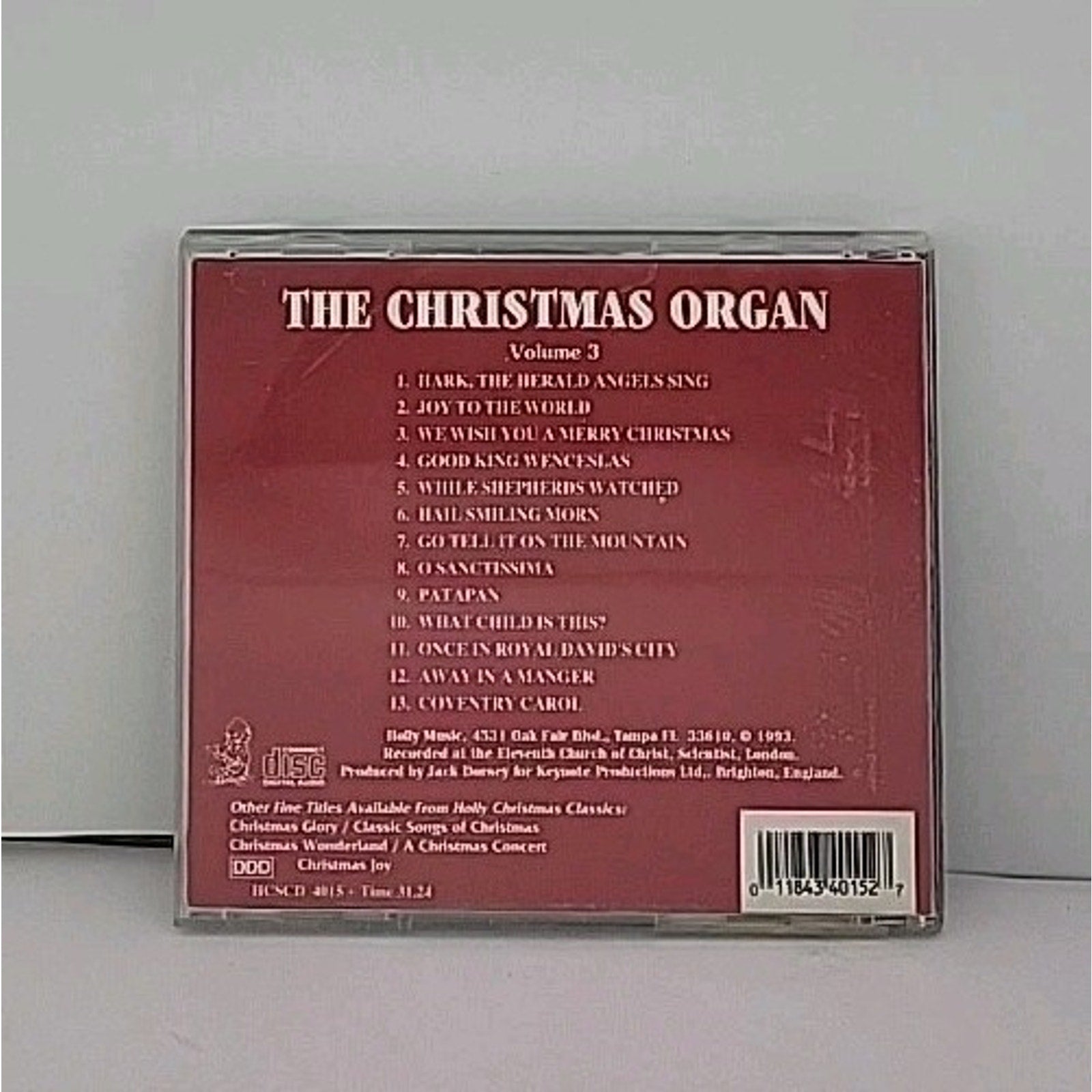 The Christmas Organ: Volume 3 - Audio CD By Organist, Kenneth Abbott