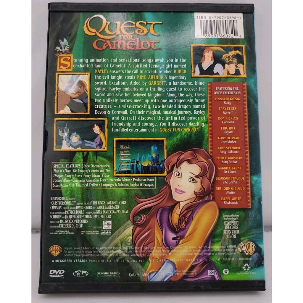Quest for Camelot (DVD, 1998)