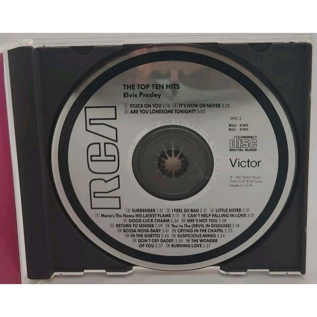 The Top Ten Hits by Elvis Presley (CD, 1987, RCA)