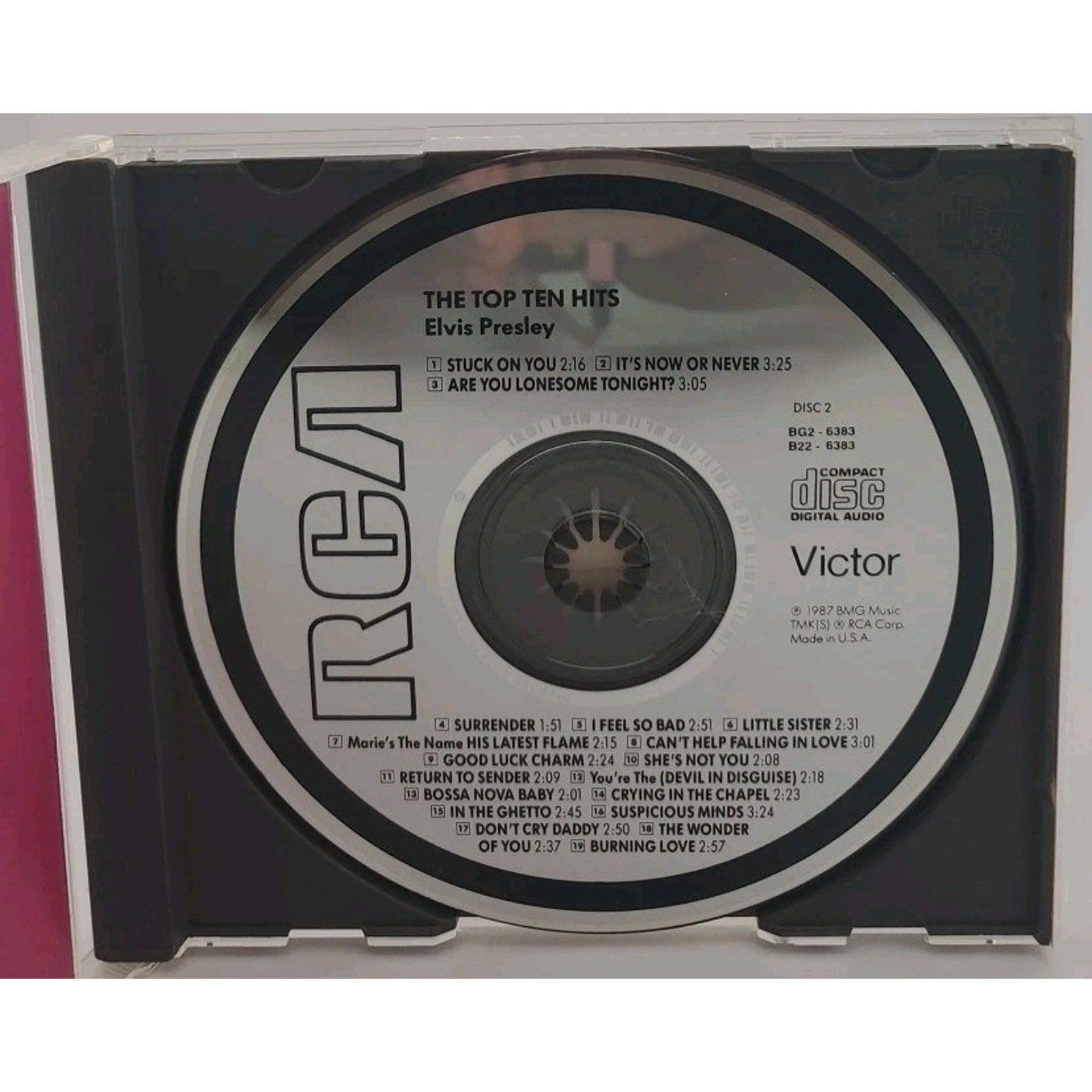 The Top Ten Hits by Elvis Presley (CD, 1987, RCA)