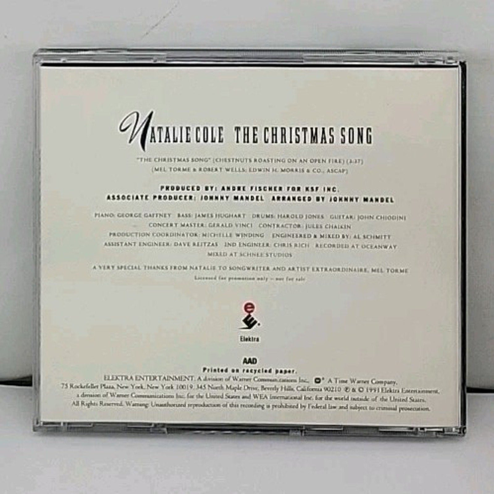 The Christmas Song CD - Natalie Cole
