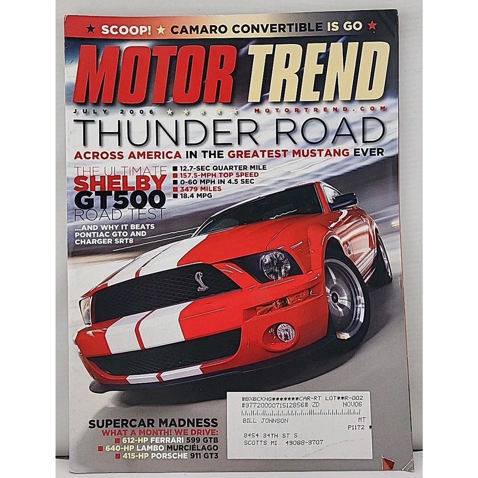 Motor Trend Magazine July 2006