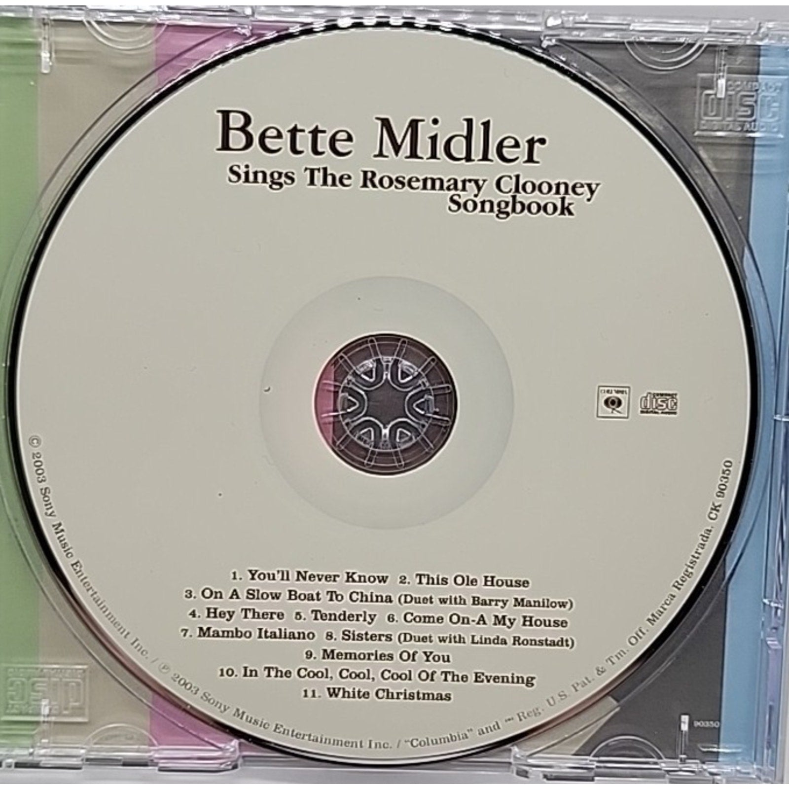 Sings the Rosemary Clooney Songbook by Bette Midler (CD, Sep-2003, Columbia)