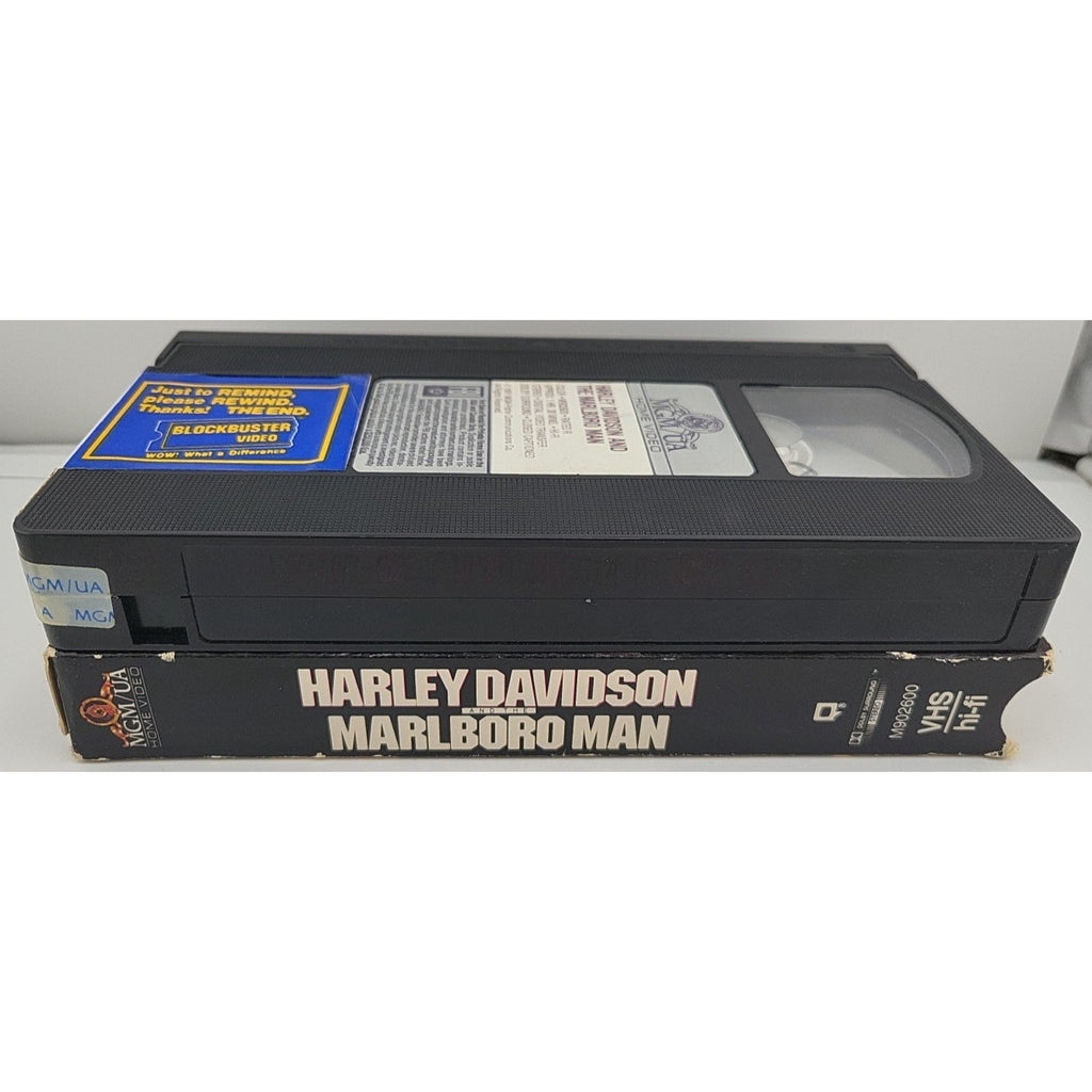 Harley Davidson and the Marlboro Man (VHS 1991) Mickey Rourke, VHS