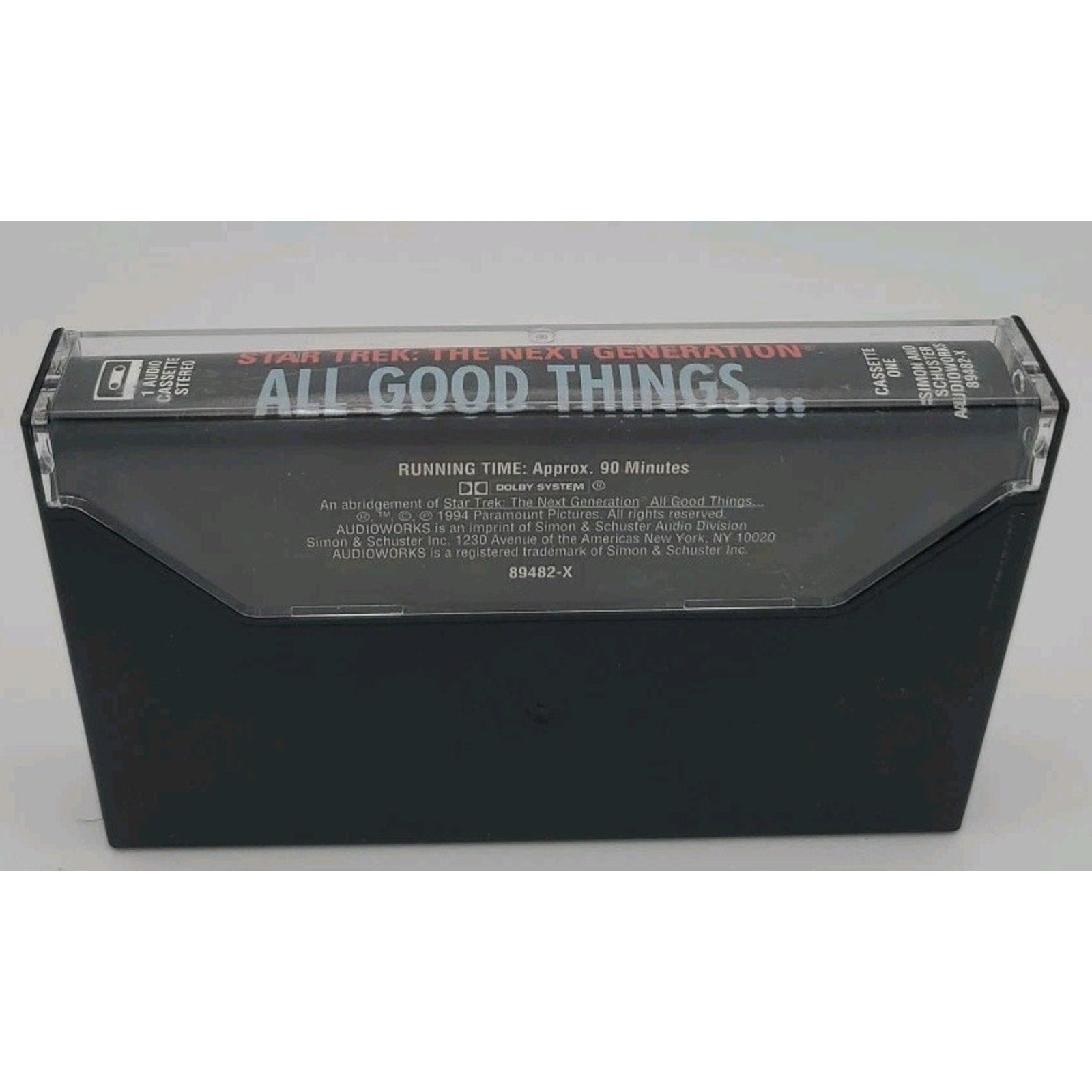 Star Trek The Next Generation All Good Things Audiobook 2 Cassettes