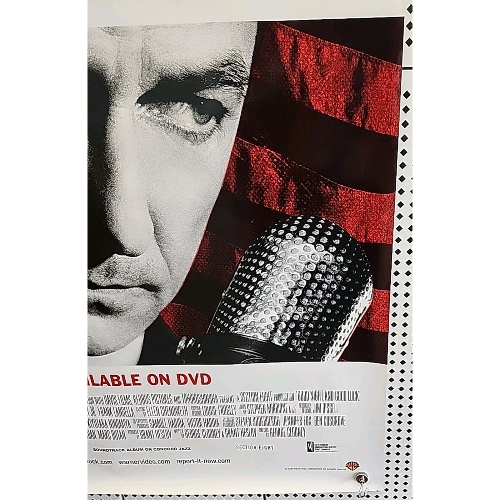 “Good Night, And Good Luck.” 2005 DVD One Sheet Movie Poster 27x40