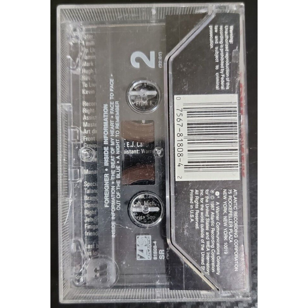 Foreigner - Inside Information (Cassette)