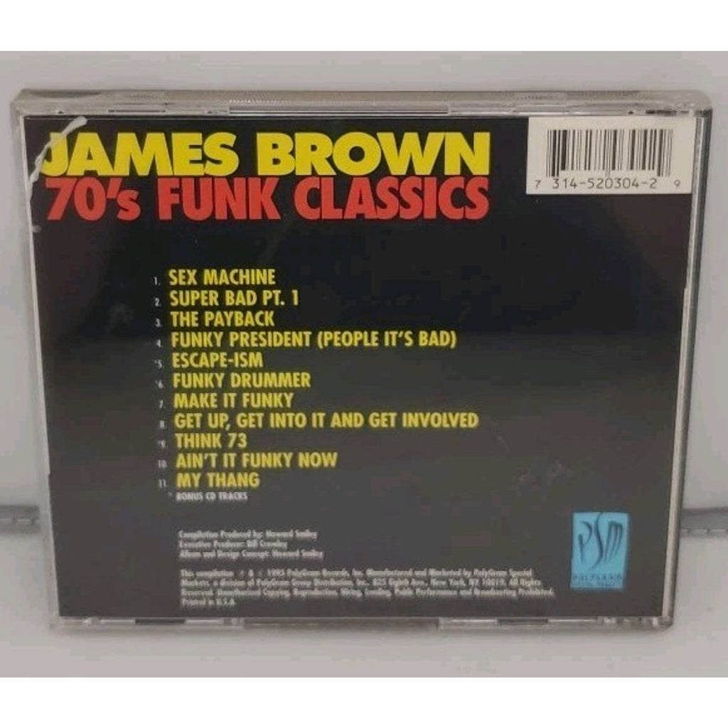 70's Funk Classics by James Brown (CD, 1995)