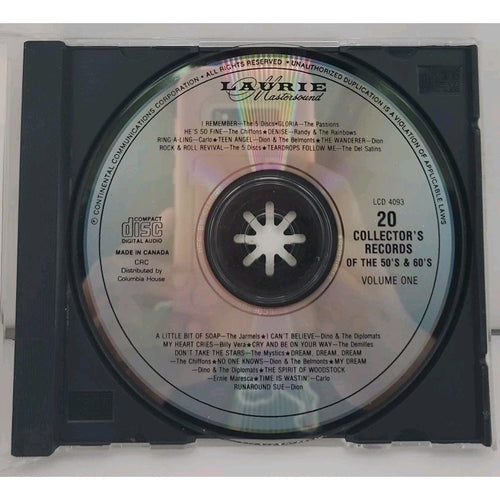 20 Collector's Records Of The 50's & 60's - Various Artists ( CD,1989 ) Volume 1