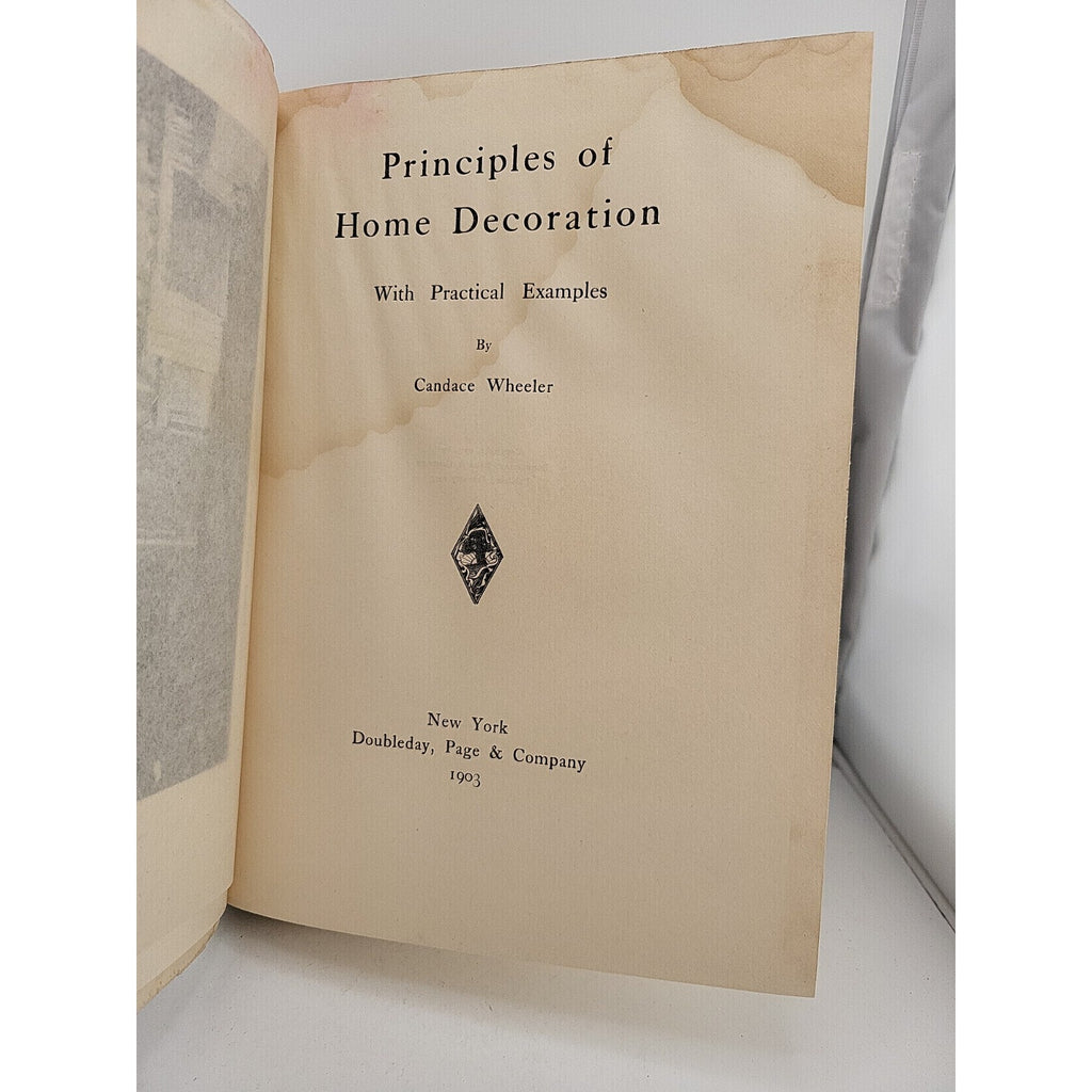 Principles Of Home Decoration By Candace Wheeler 1903 HC (S1)