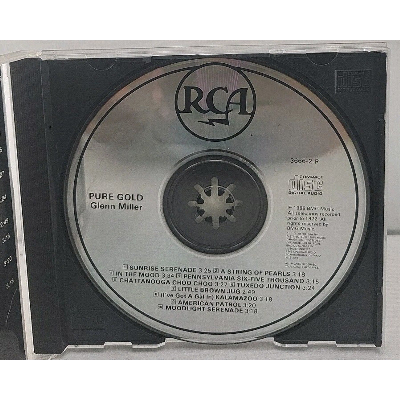 Pure Gold by Glenn Miller (CD, 1990)