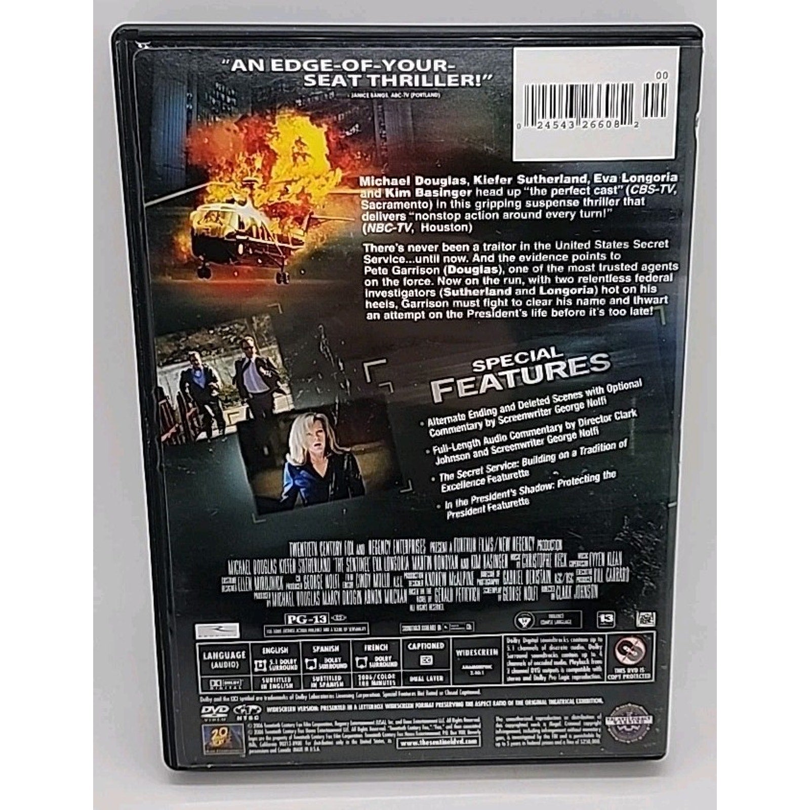 The Sentinel Wide Screen Edition DVD