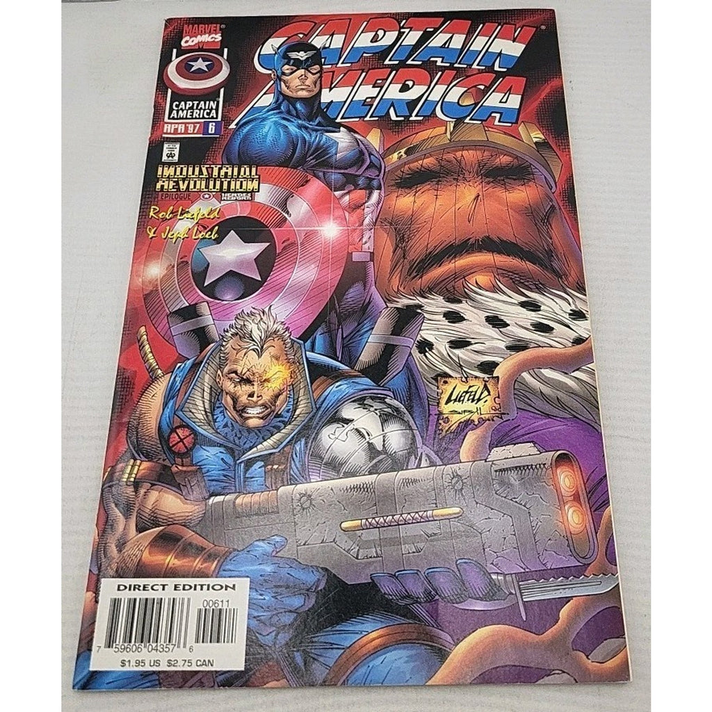 Captain America Volume 2 #6 Marvel Comics 1997 Rob LIefeld & Jeph Loeb Zemo 9.4