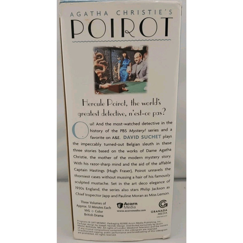 Agatha Christies Poirot - Volume 1 (VHS, 2000, 3-Tape Set)