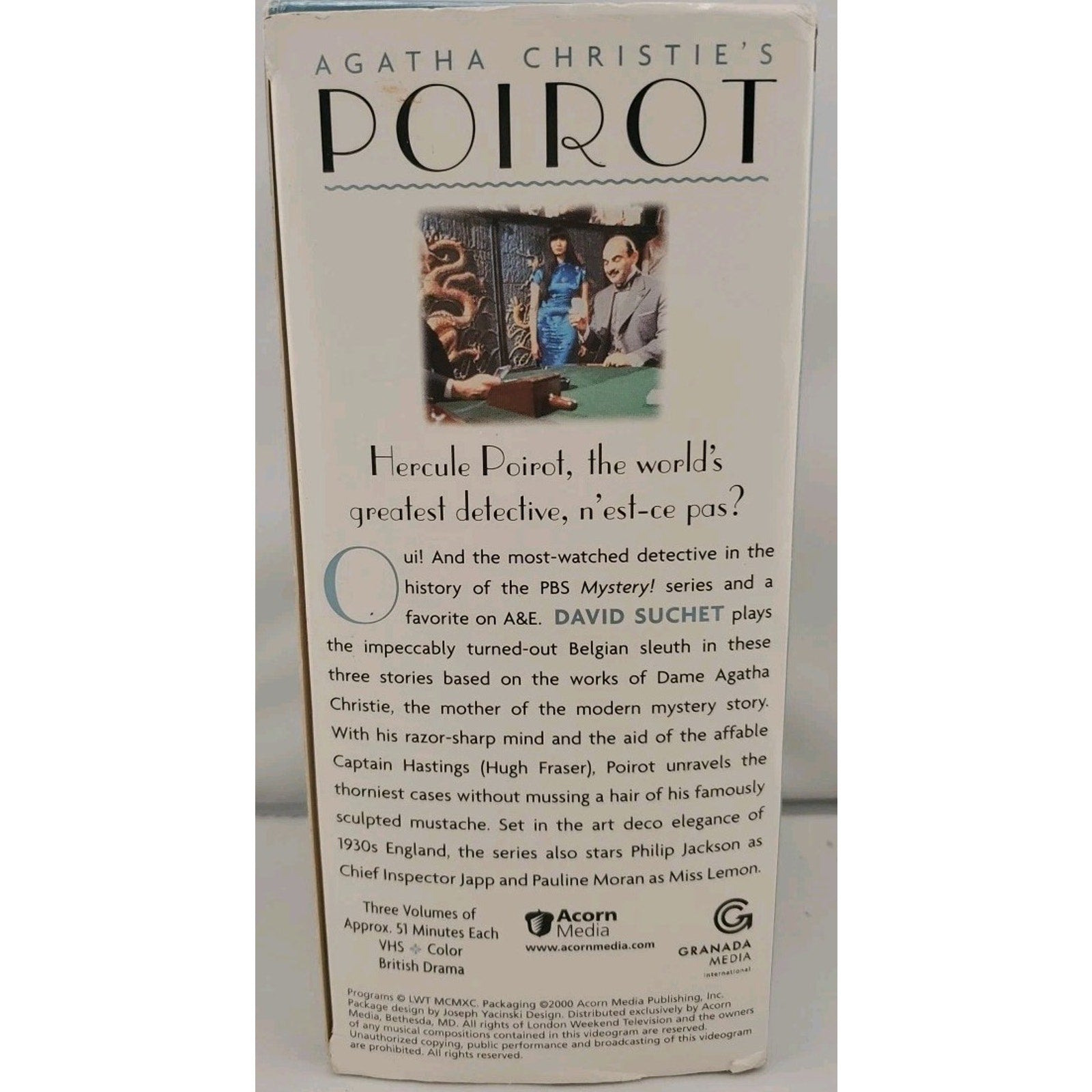 Agatha Christies Poirot - Volume 1 (VHS, 2000, 3-Tape Set)