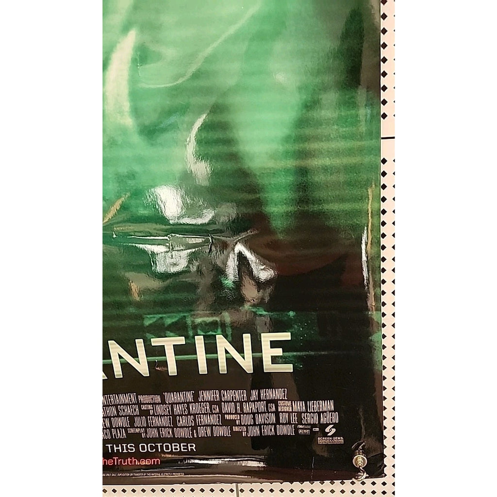 Quarantine Movie Poster 27x40 S/S Jennifer Carpenter Jay Hernandez Steve Harris