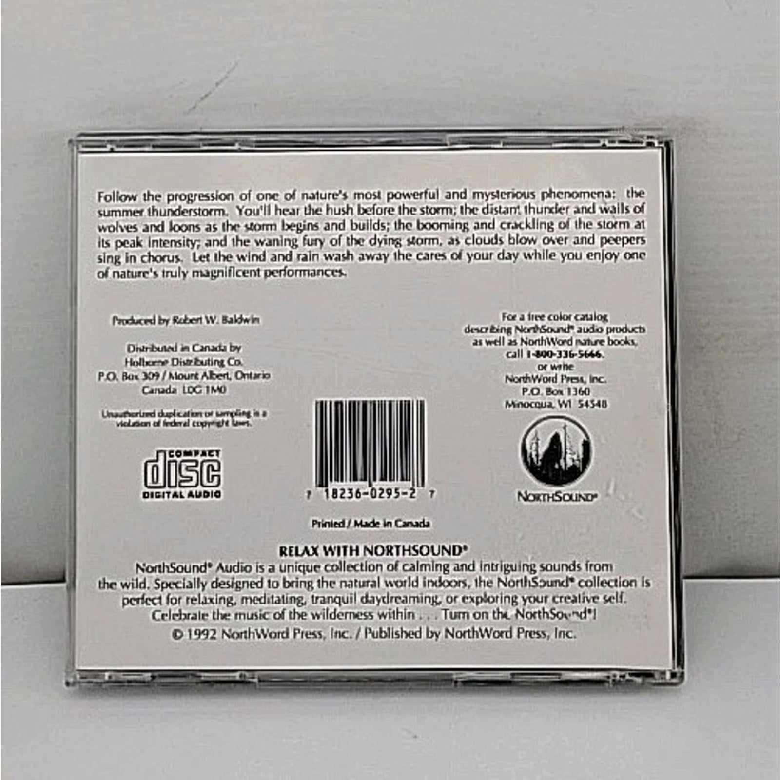 Wilderness Thunderstorm by NorthSound (CD, Mar-2003, Northsound Gift)