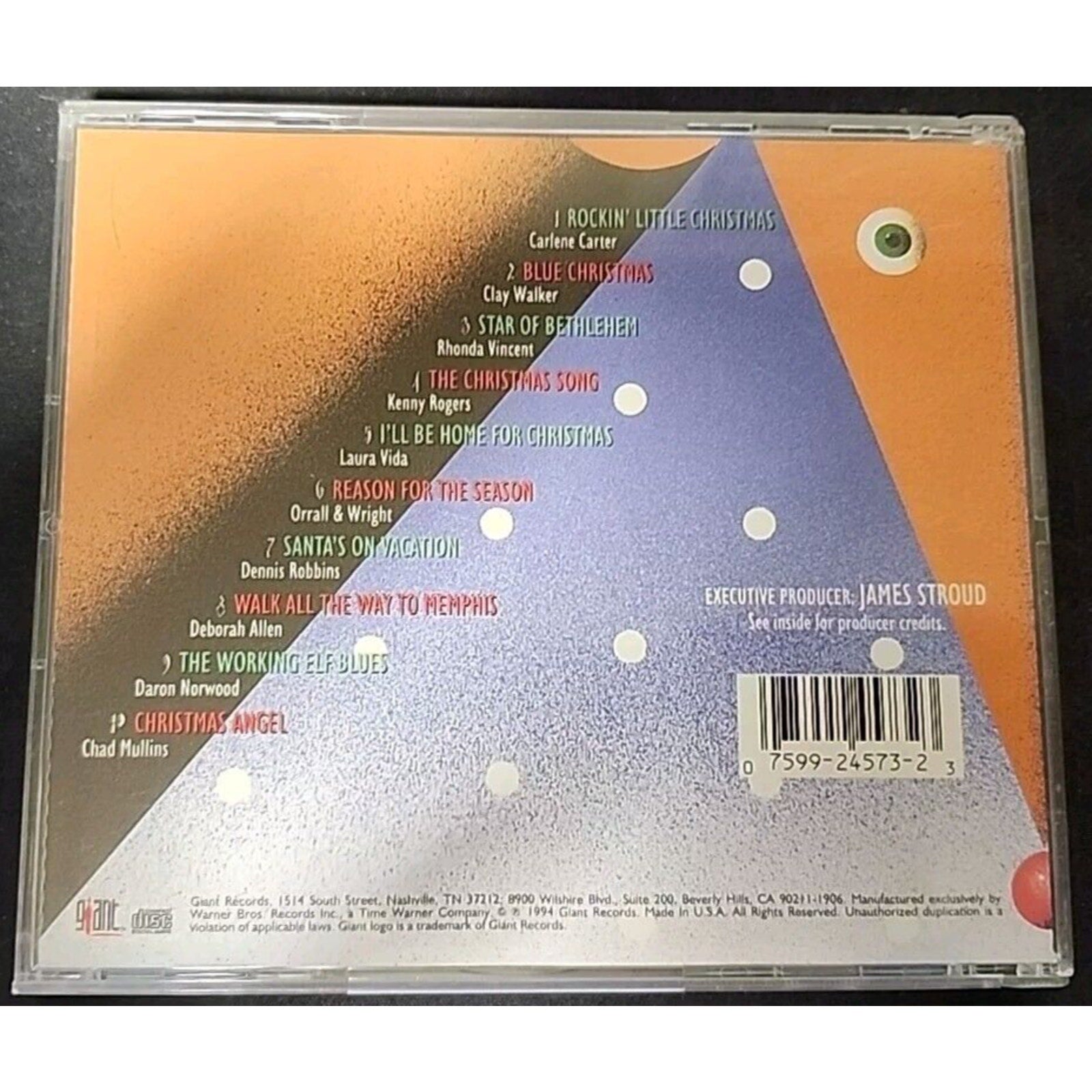 Giant Country Christmas, Vol. 1 by Various Artists (CD, Aug-1994, Giant (USA))