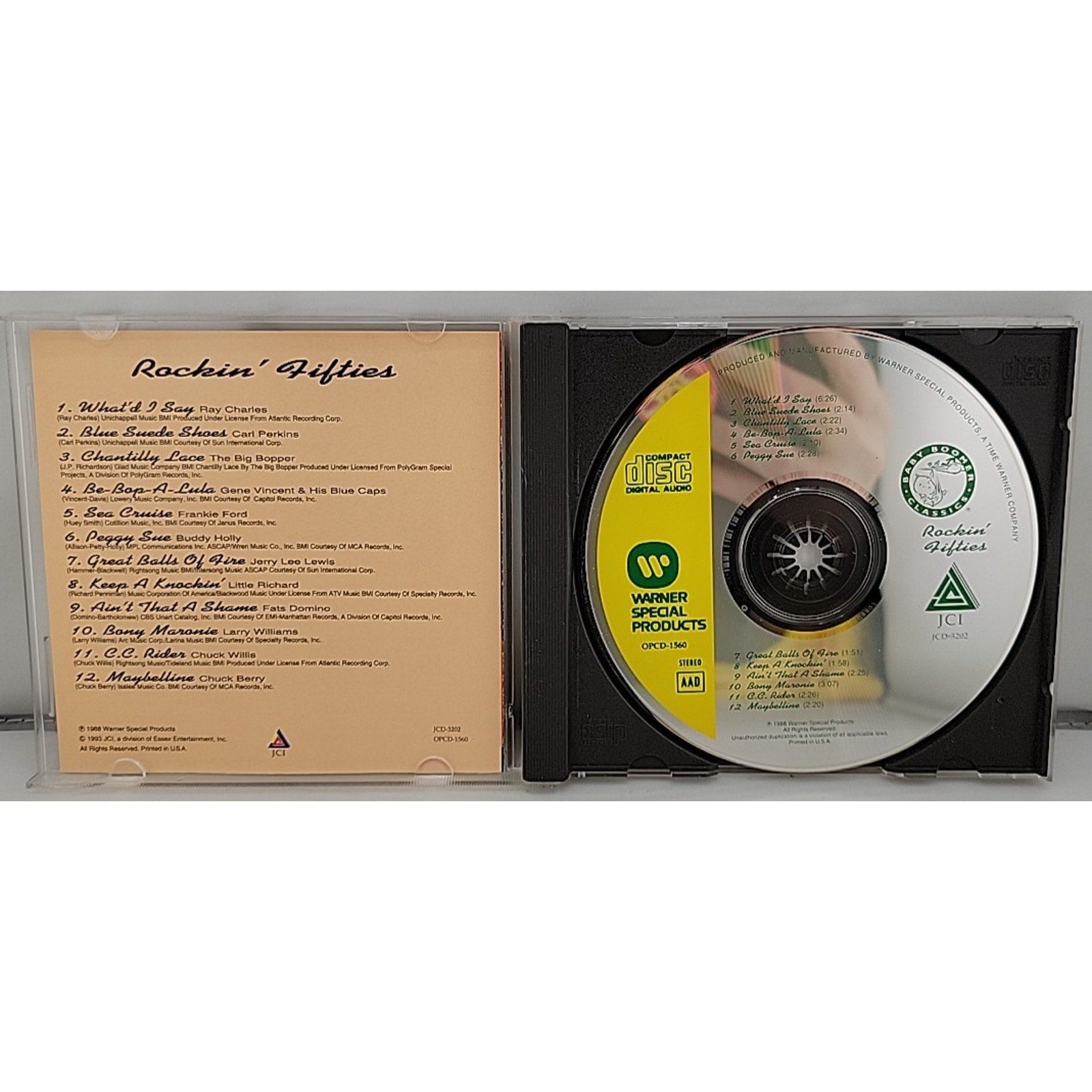 Baby Boomer Classics: Rockin' Fifties by Various Artists (CD, JCI Associated...