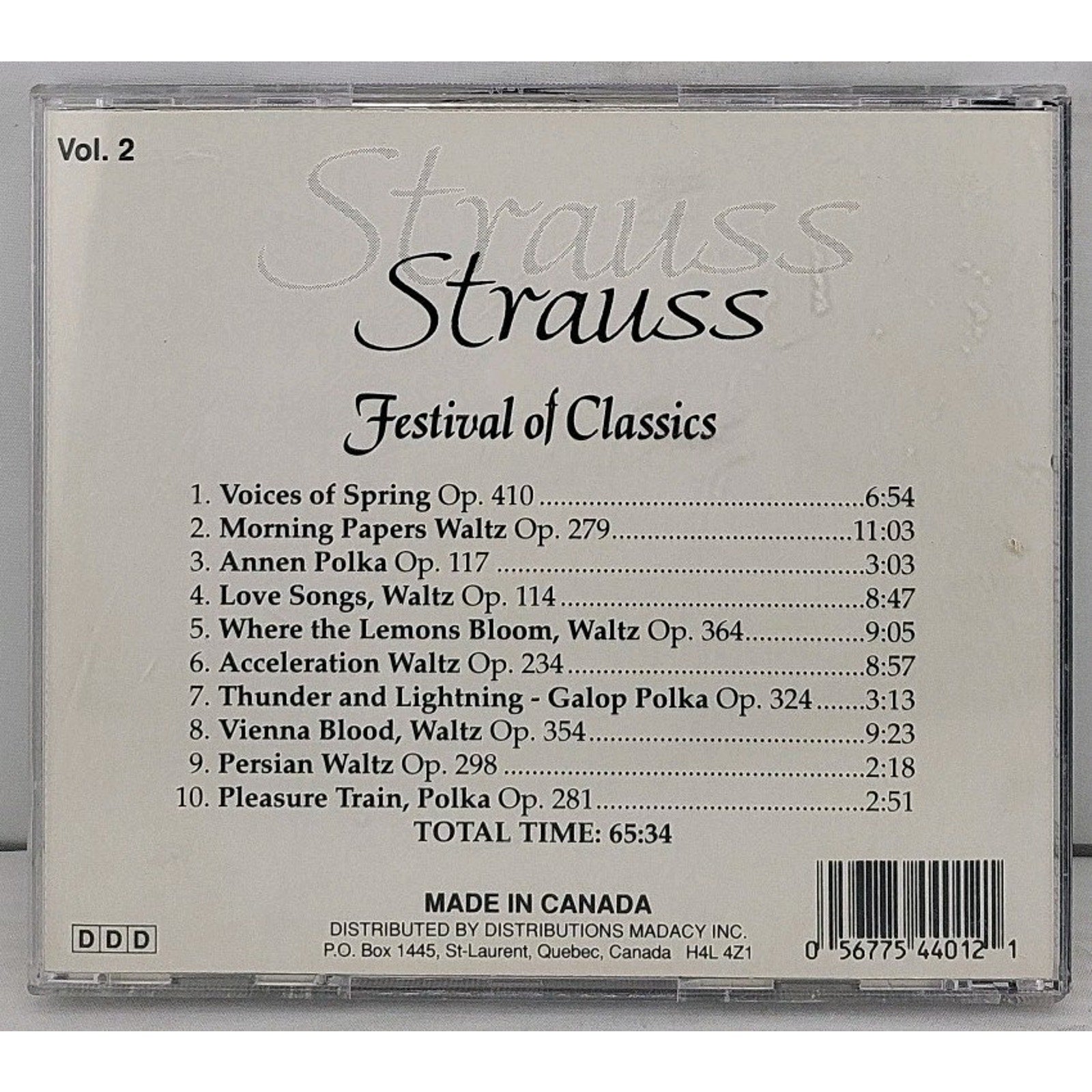 Strauss Festival Of Classics CD Vol. 2