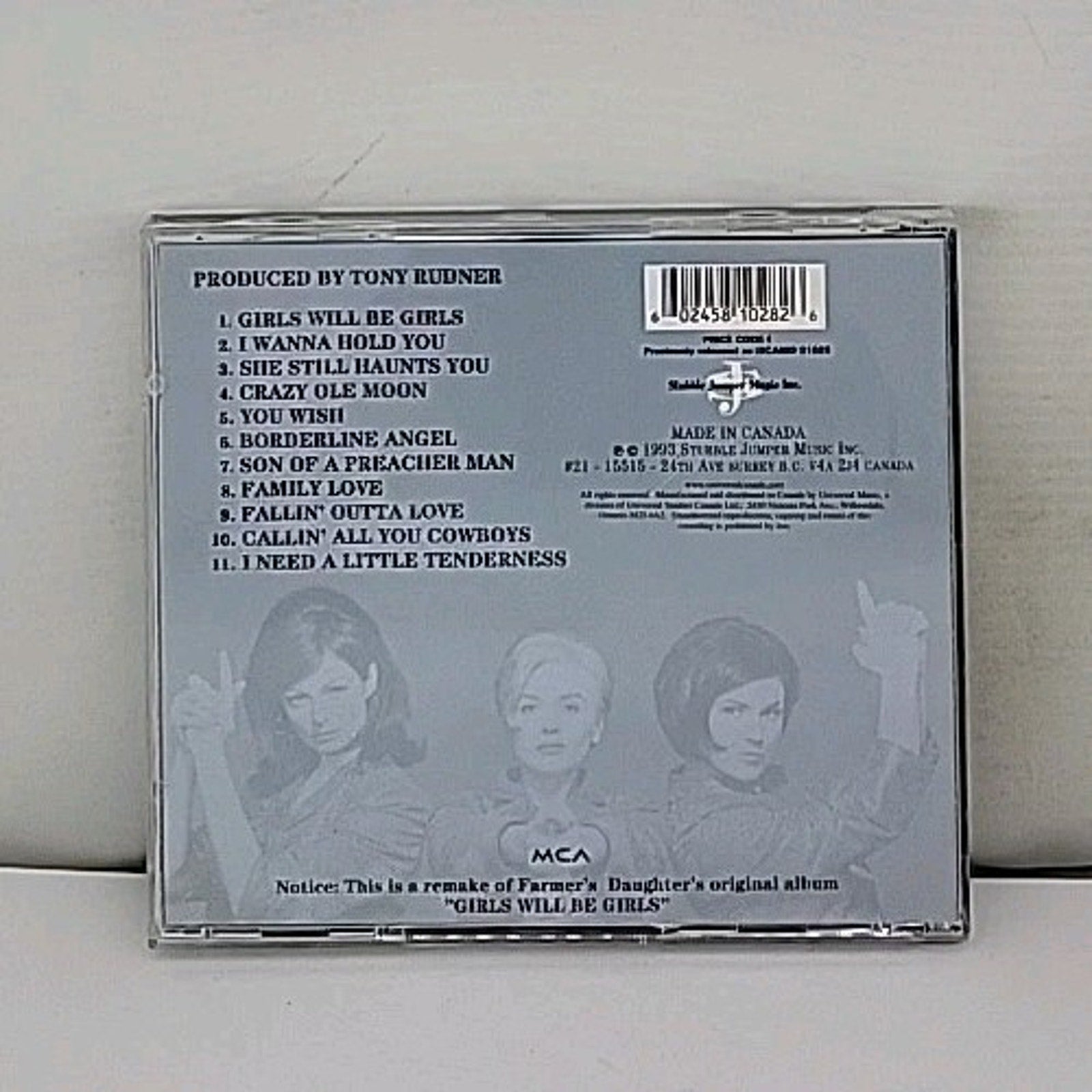 Girls will Be Girls - Music CD - Farmer's Daughter - - Stubble Jumper Music In