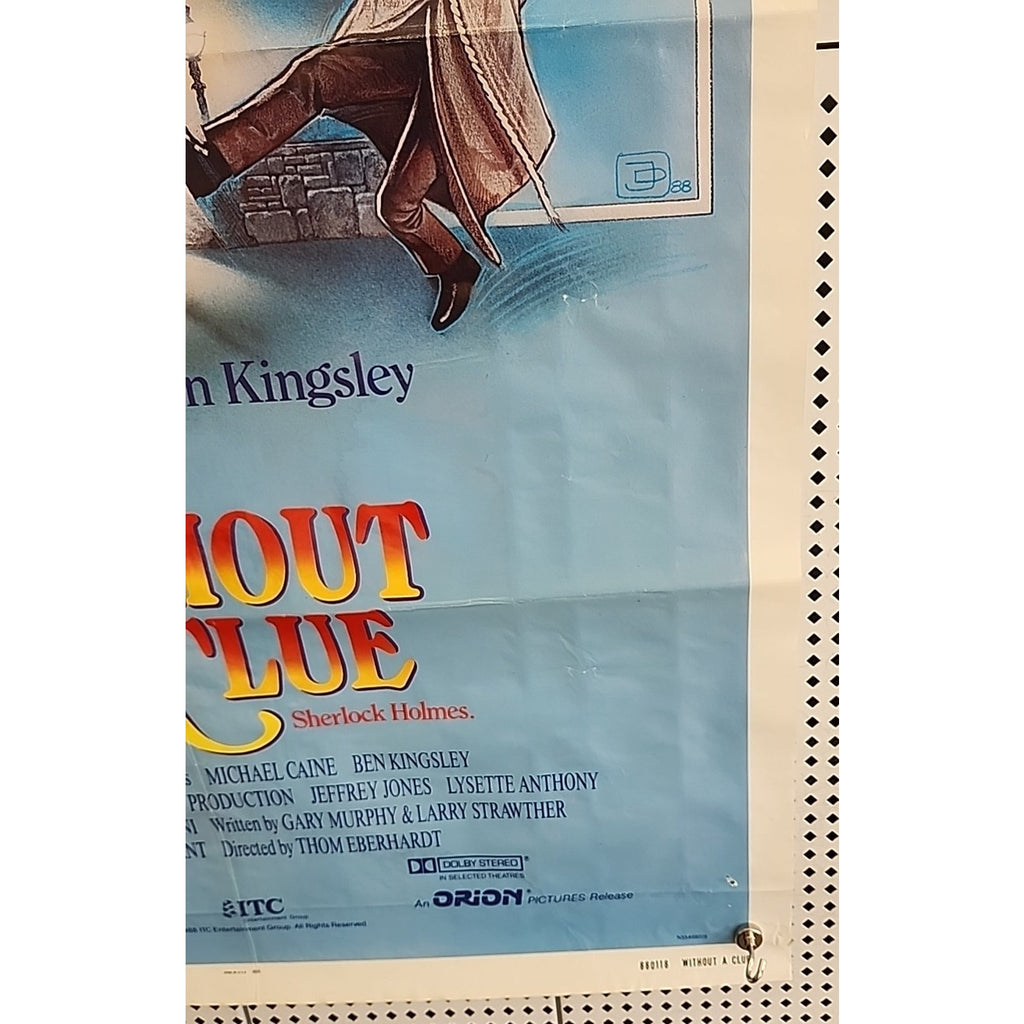 Without A Clue - Original Movie Poster - 27x41 - 1989 Michael Caine Ben Kingsley