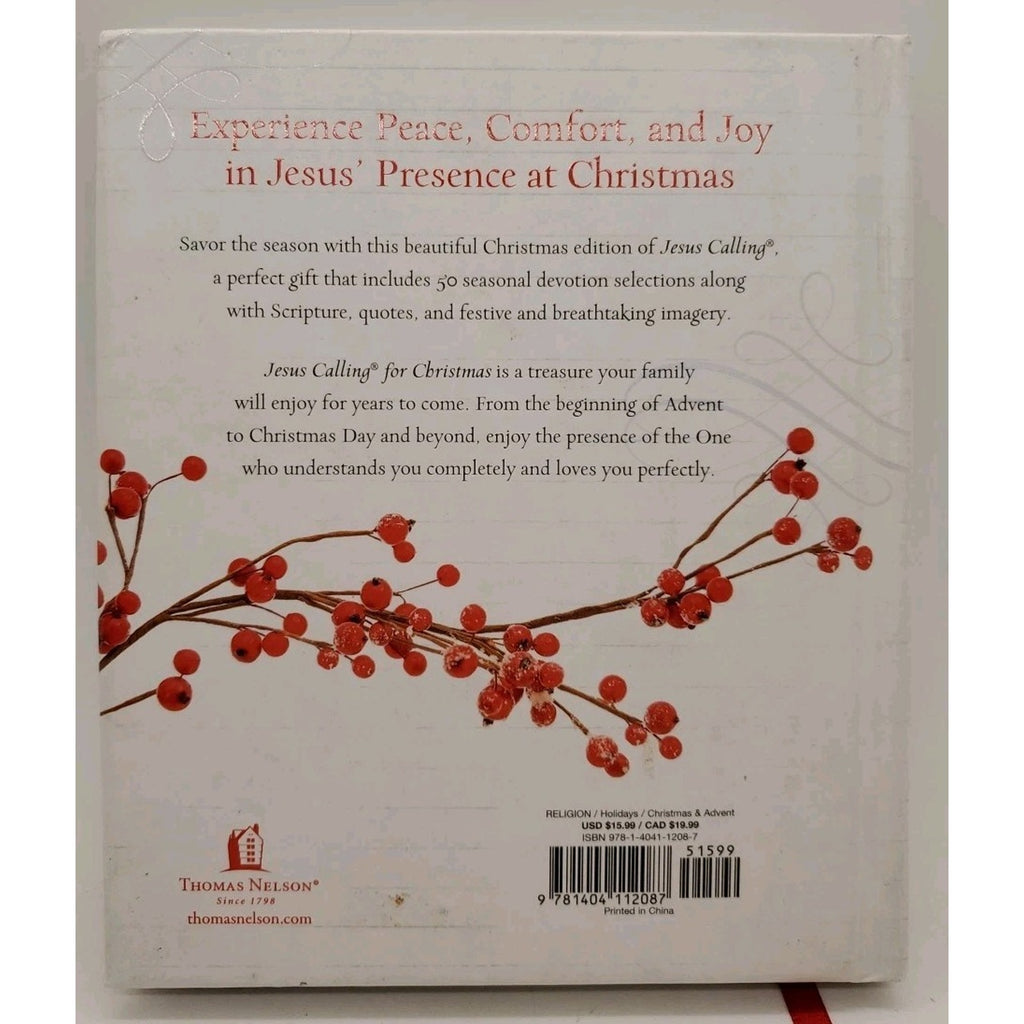 Jesus Calling for Christmas, Padded Hardcover, with Full Scriptures: Seasonal...