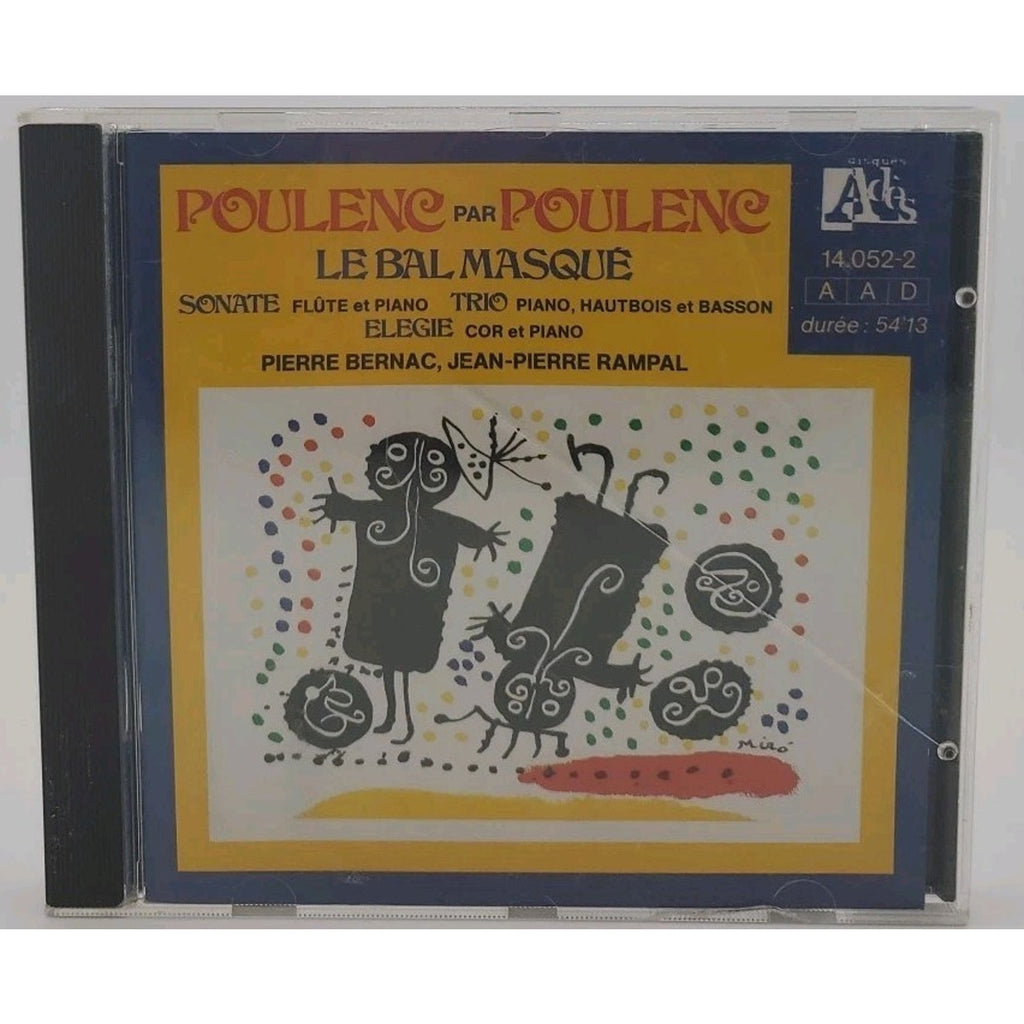 Poulenc Composer And Pianist: Le Bal Masque; Elegie; - CD -