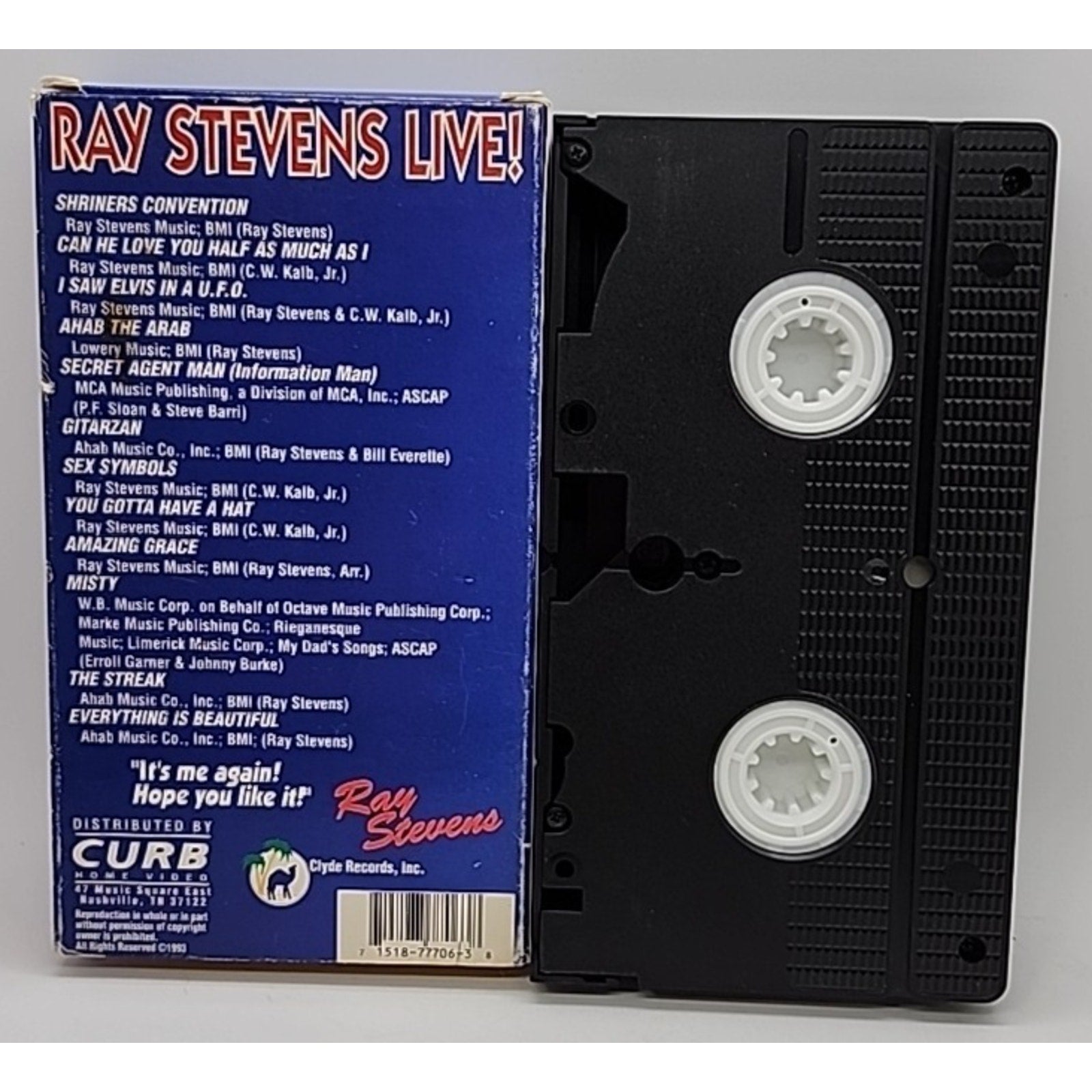 Ray Stevens Live! [Video] by Ray Stevens (VHS, Apr-1994, Curb)