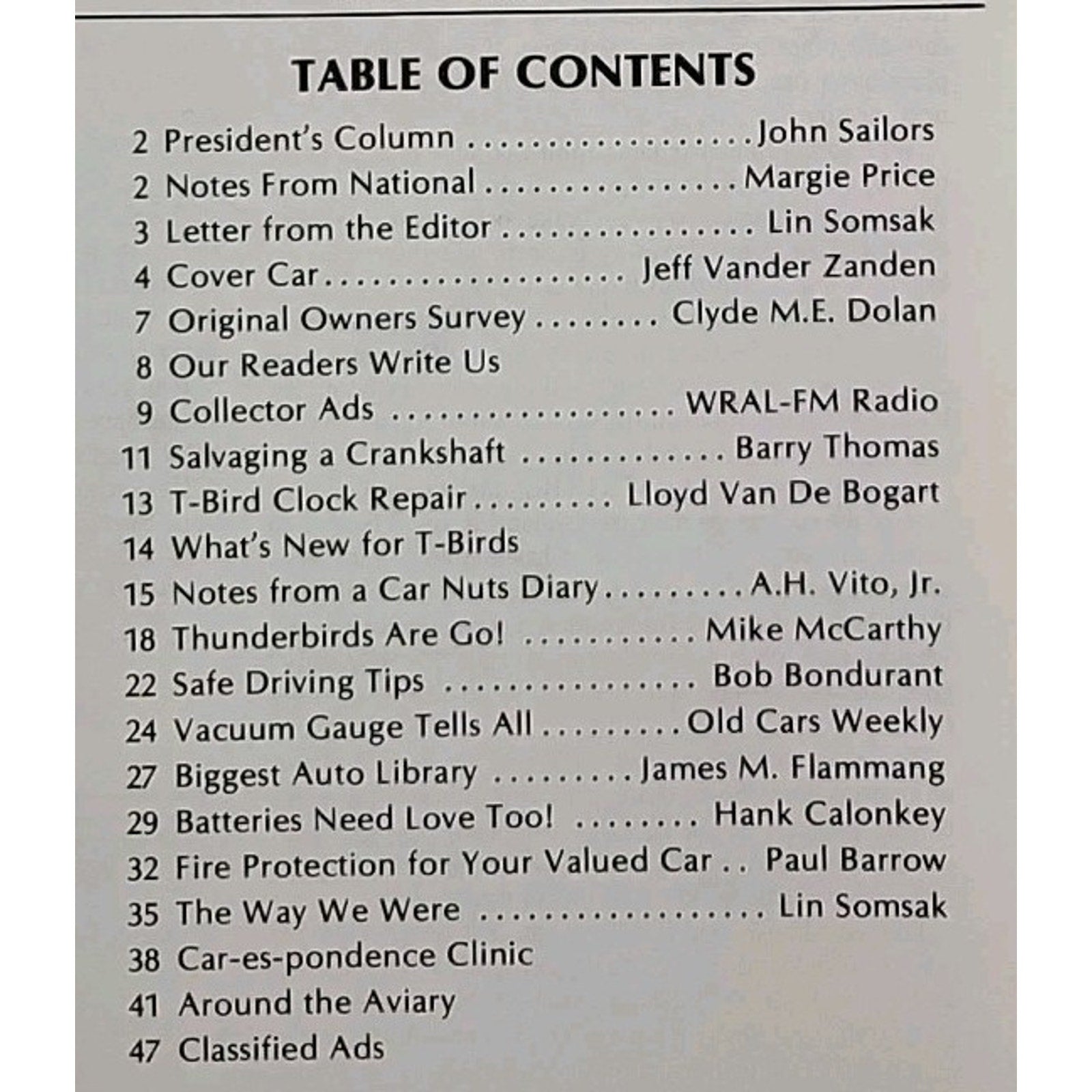 Early Bird Magazine May-June 1987