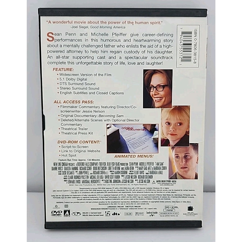I am Sam (DVD, 2001)