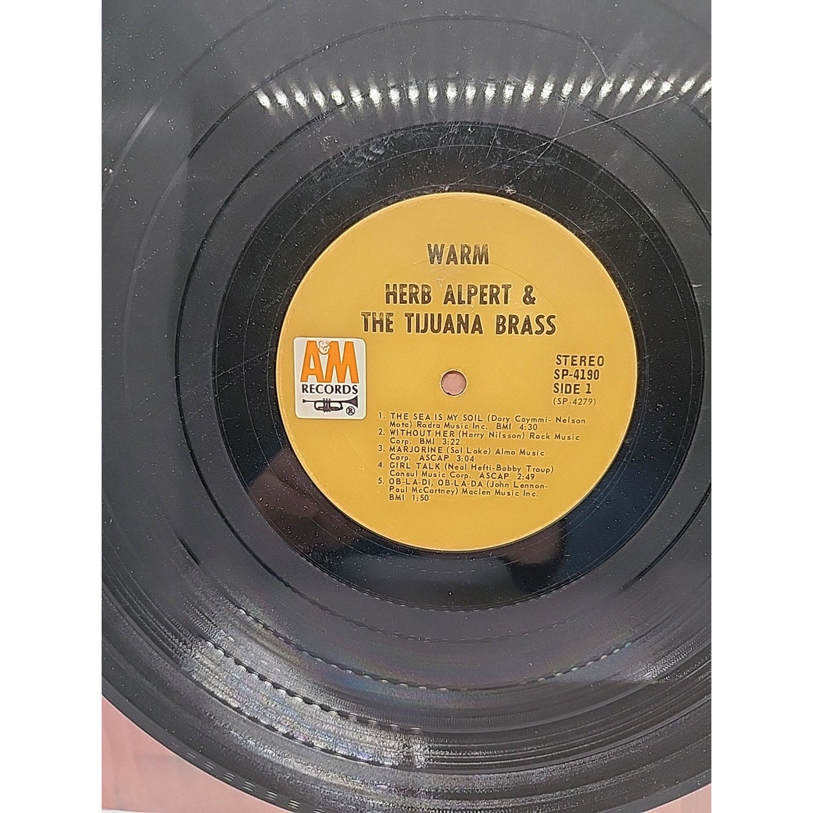 Herb Alpert Tijuana Brass Warm A&M (Record)