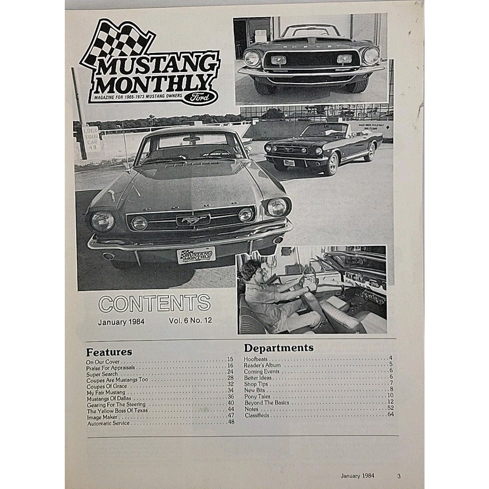 Mustang Monthly Magazine - January 1984 - Vol. 6 No. 12