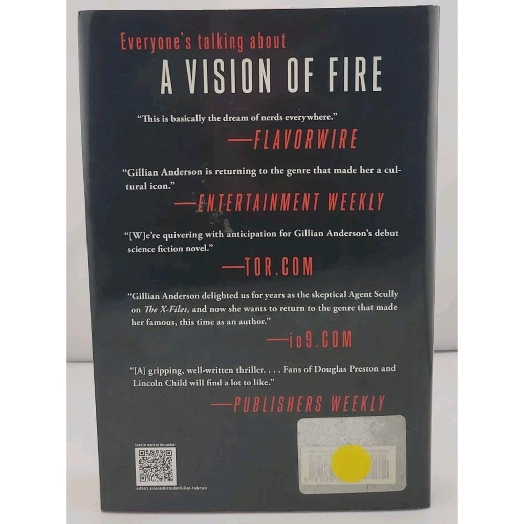 Vision of Fire by Gillian Anderson and Jeff Rovin (2014, Hardcover)