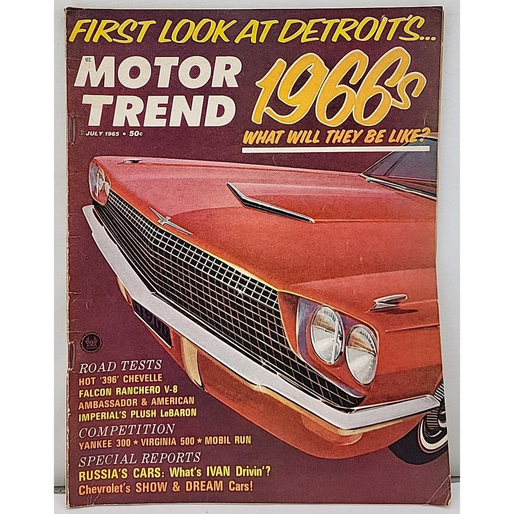 Motor Trend Magazine July 1965 Vol. 17 No. 7