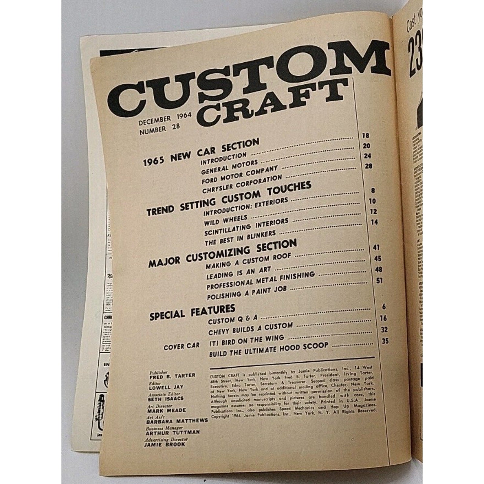 Custom Craft Magazine - December 1964 - Number 28