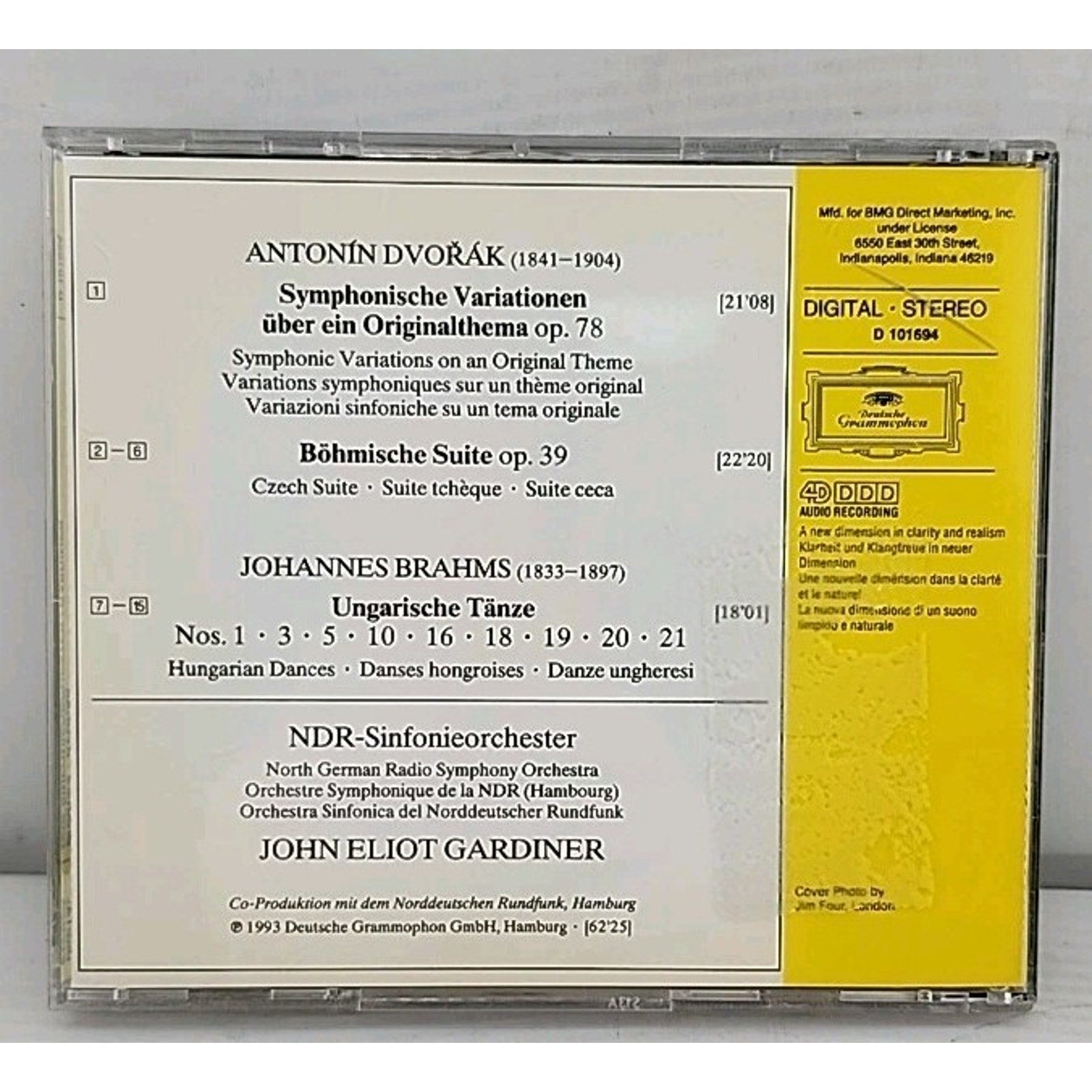 Brahms Dvorak: 9 Ungarischse Tanze Hungarian Dances CD