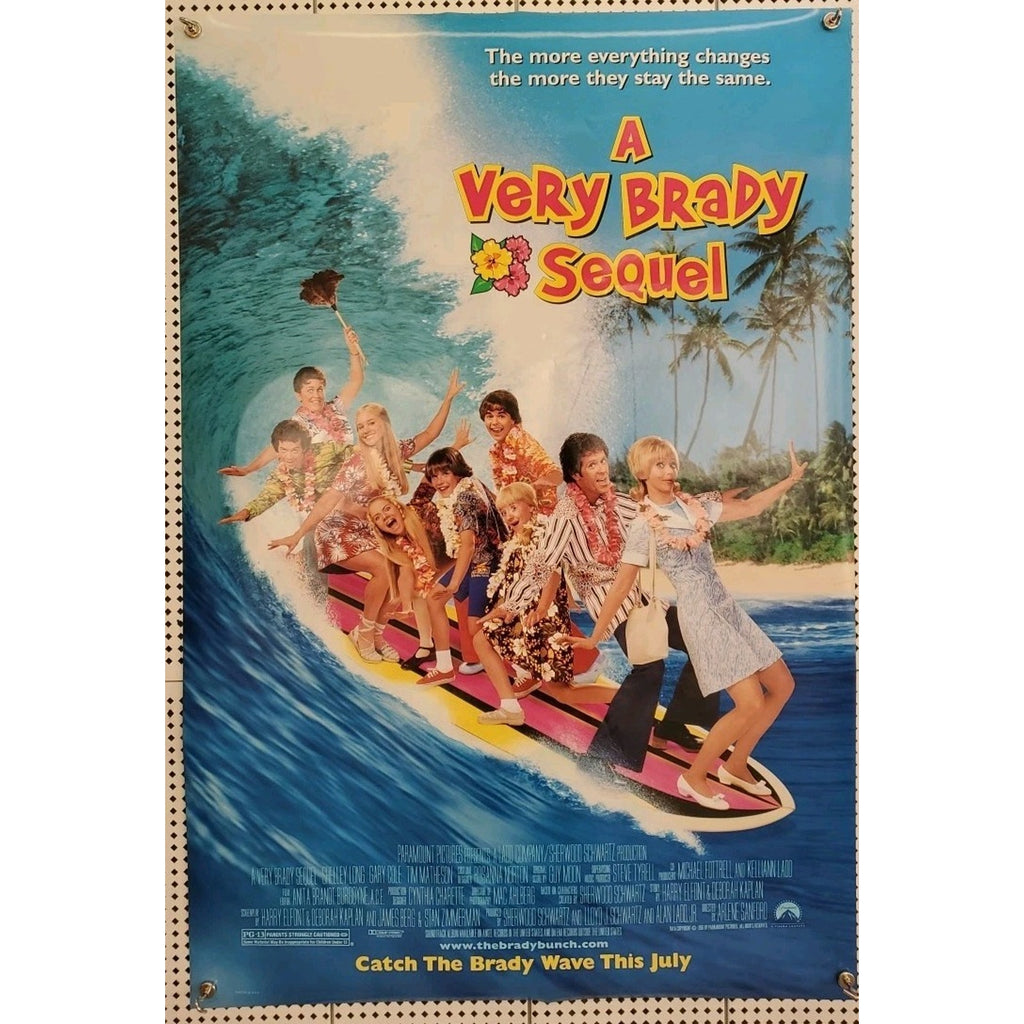 Rolled A Very Brady Sequel 1996 Double-Sided Movie Poster 27x40 Shelley Long
