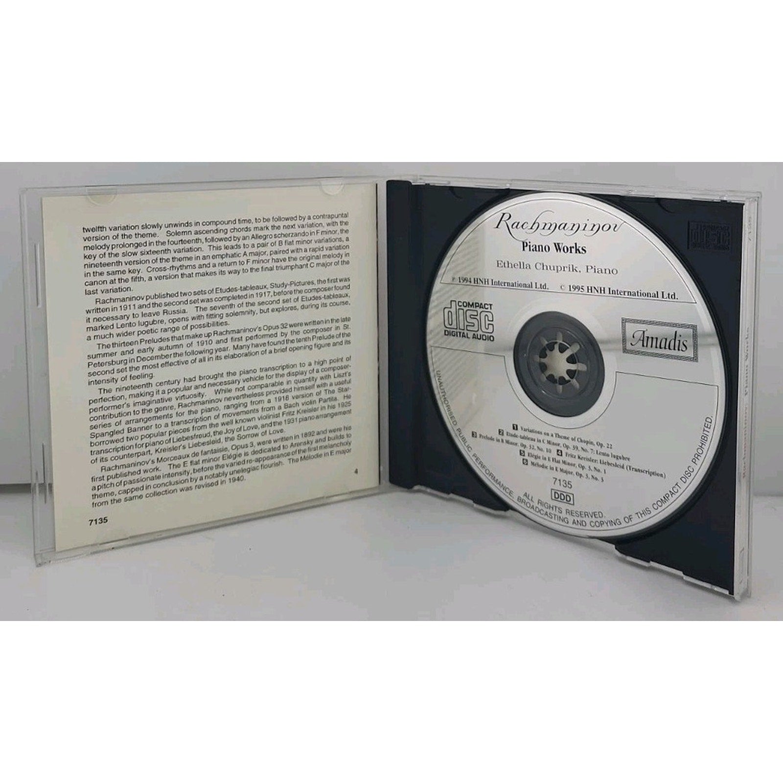 Piano Works by S. Rachmaninoff (CD, 2000)