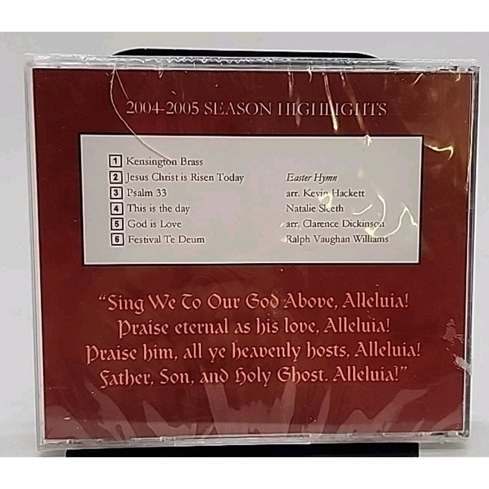 Sing We To Our God Above (CD) *Brand New*