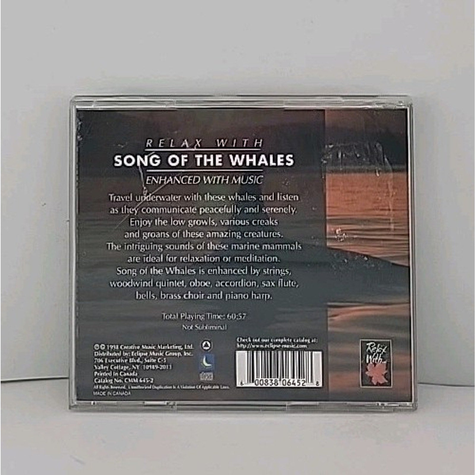 Song of the Whales by Environmental (CD, Jun-1999, Ent. Media Partners)