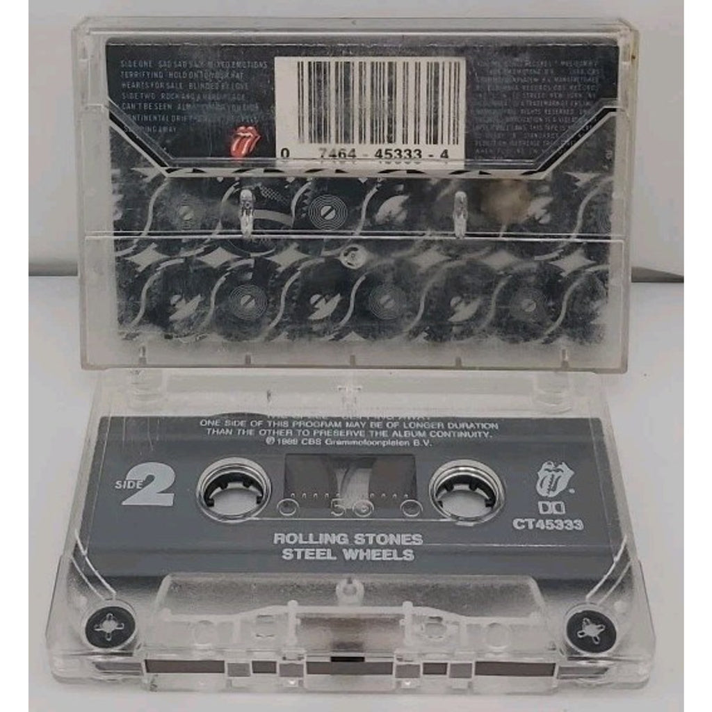 Rolling Stones - Steel Wheels - 1989 Cassette Album CBS Records USA Rock Pop