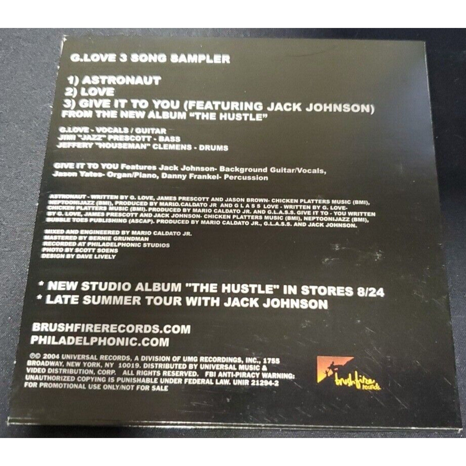 The Hustle G. Love The Hustle/ Sampler (CD)