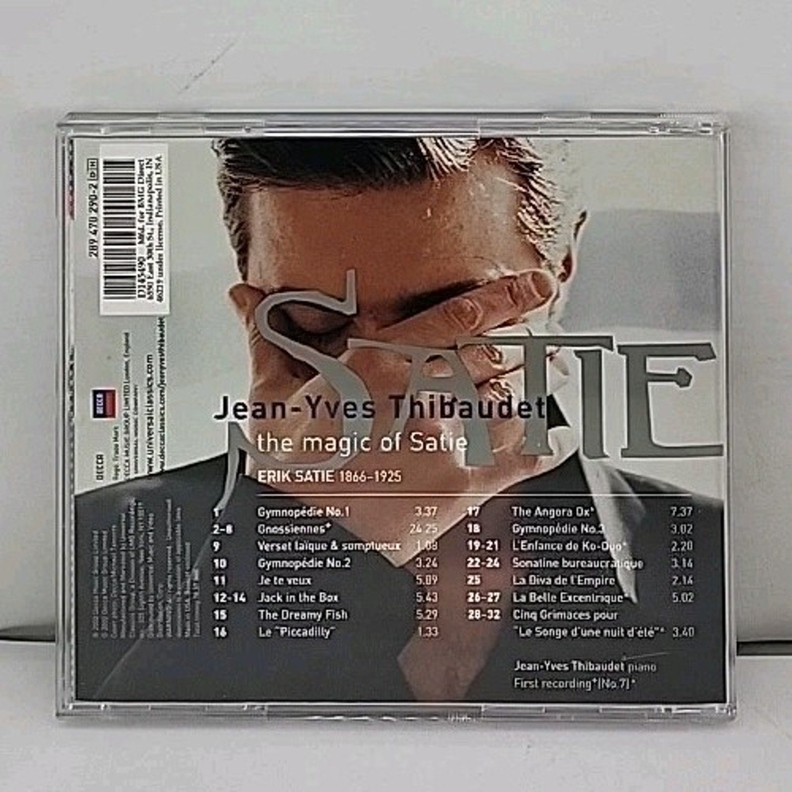 Magic of Satie by Jean-Yves Thibaudet (CD, 2002)